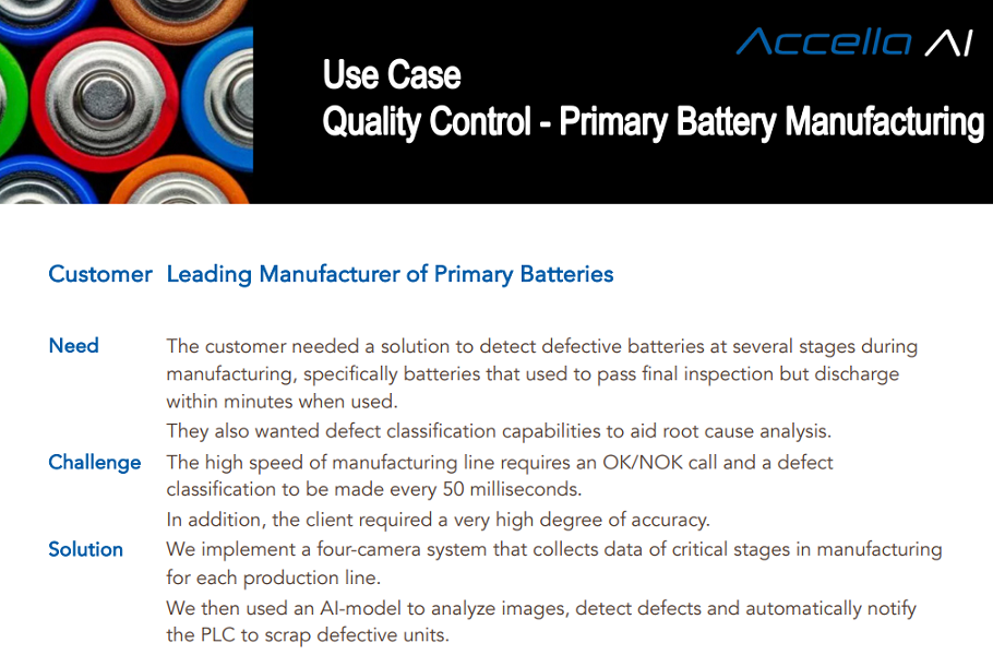 Use case Battery QC