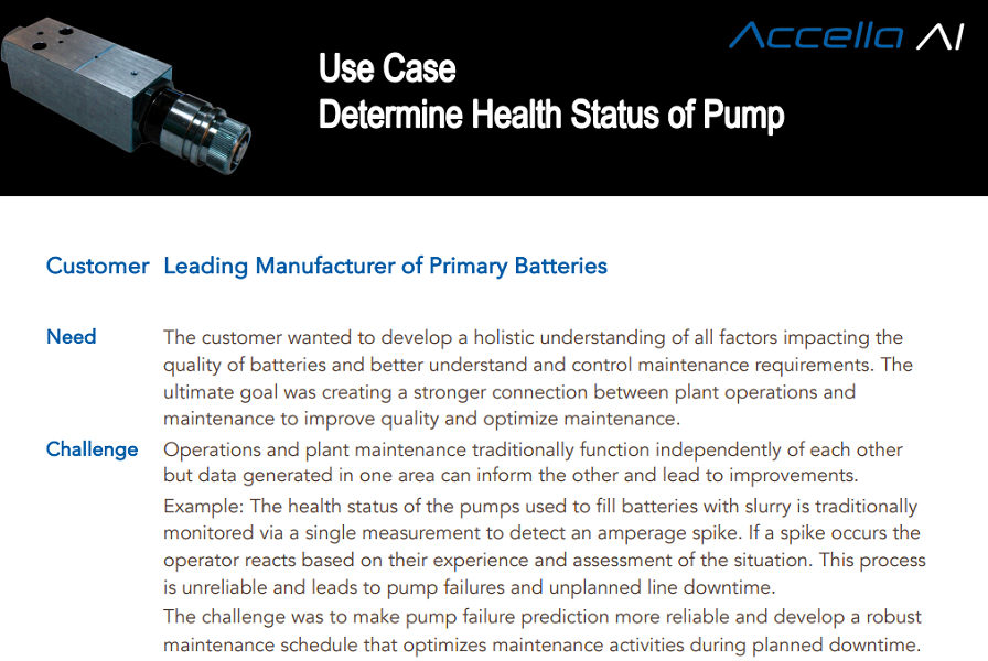 Use case Pump Health