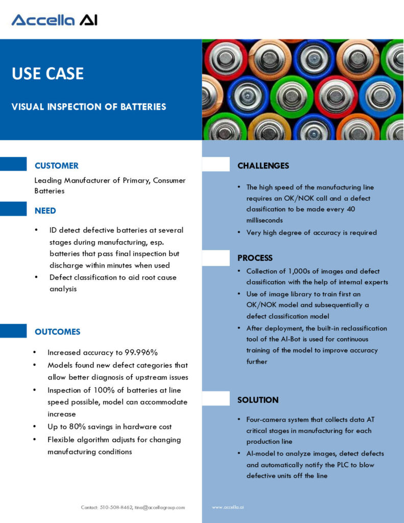 Use case battery inspection