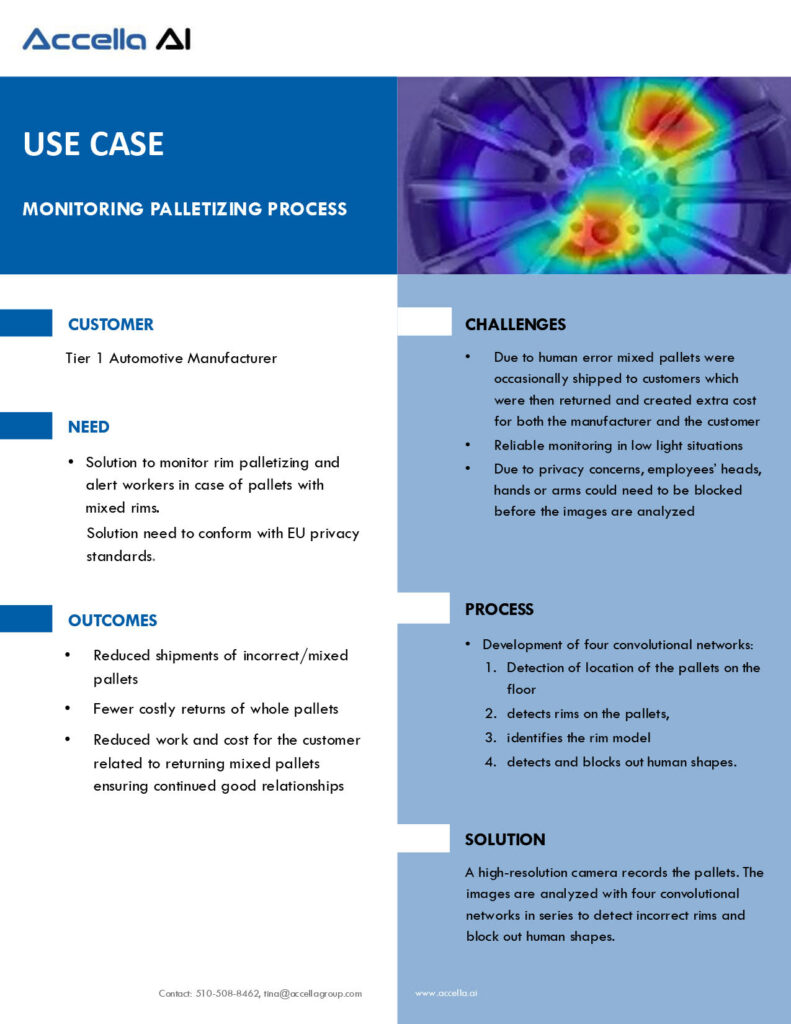 Use case palletizing